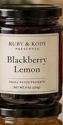 Ruby and Kody Blackberry Lemon preserve