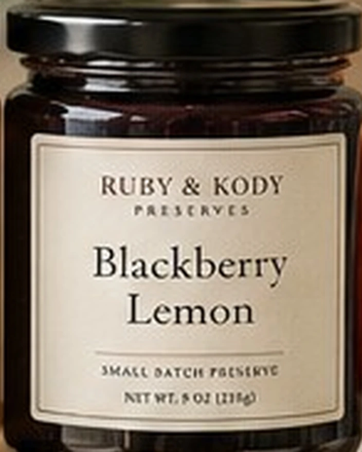 Ruby and Kody Blackberry Lemon preserve